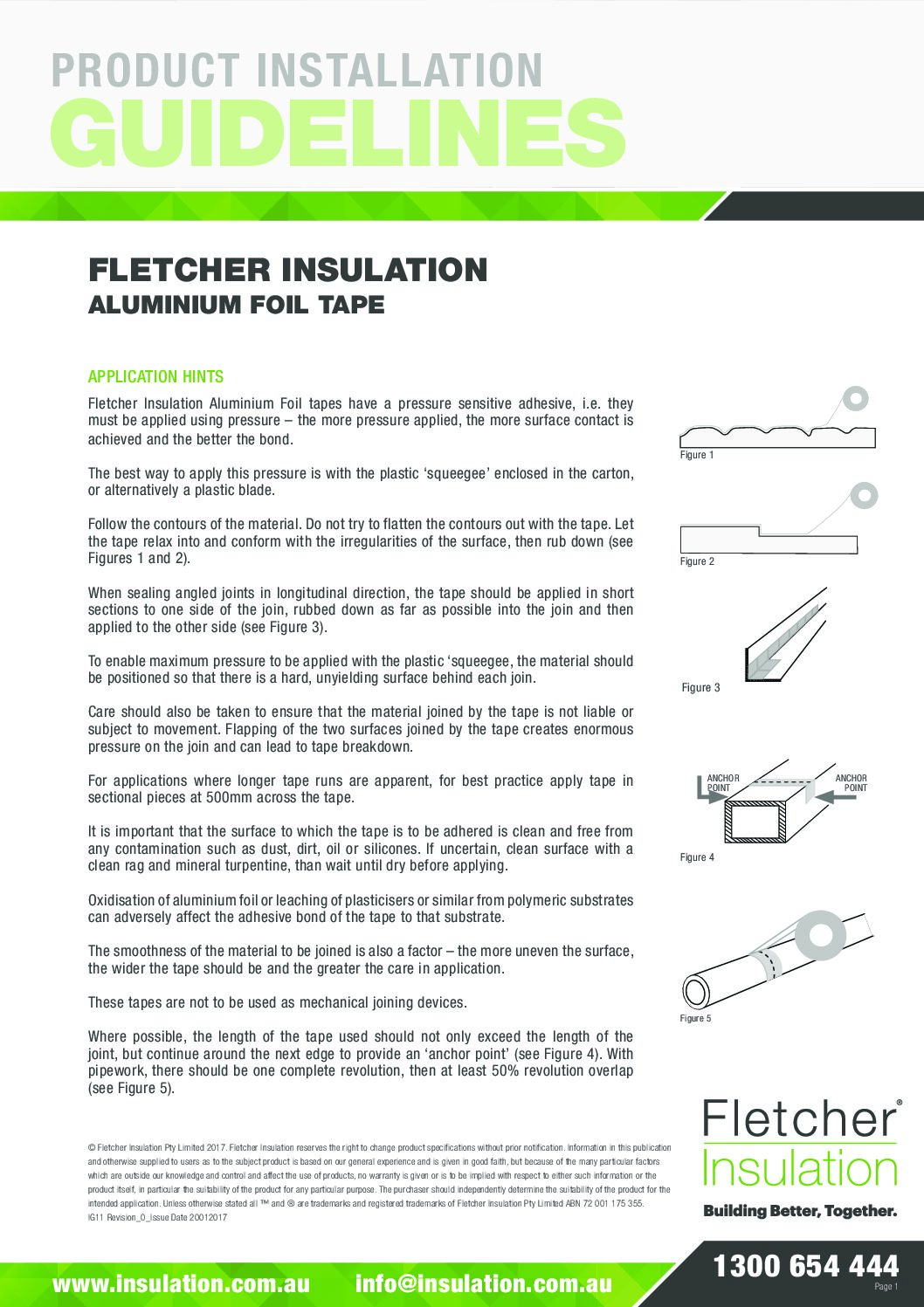 Installation Guidelines – Aluminium Foil Tape