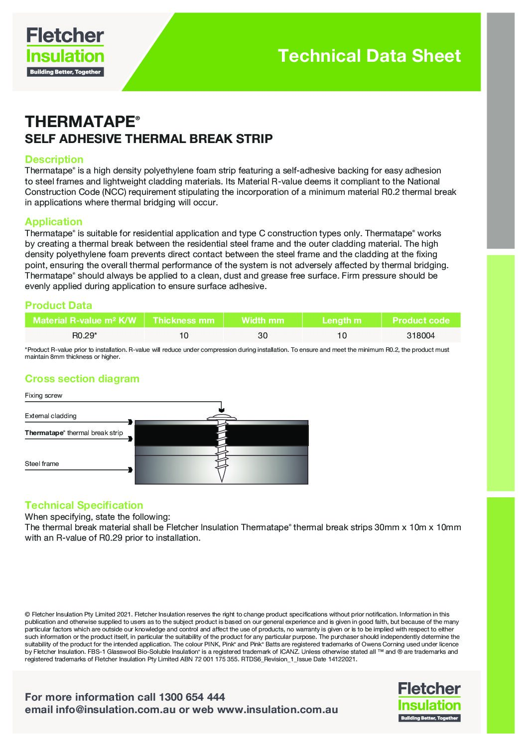 Thermatape™ Technical Data Sheet